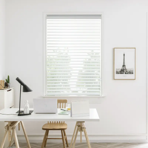 Manufacturer Customized Size light filtering Triple Layers Shangri-La Roller Zebra Blinds for Home Decor